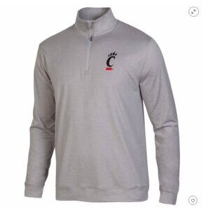 NEW! Rivarly Threads NCAA Cincinnati Bearcats Men's 1/4 Zipped Pullover - Medium
